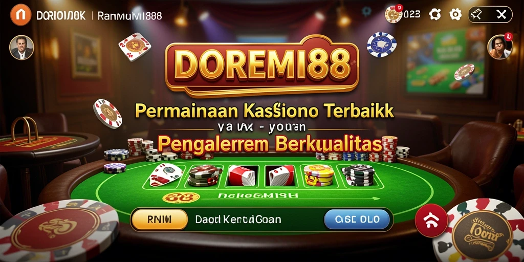 Screenshot gameplay DOREMI88 menampilkan aksi seru dalam permainan Kasino.