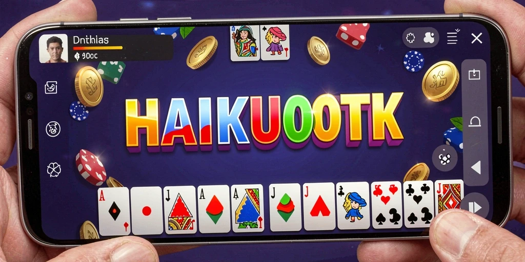 Screenshot HAIKUOTK menampilkan aksi seru dalam permainan Domino.