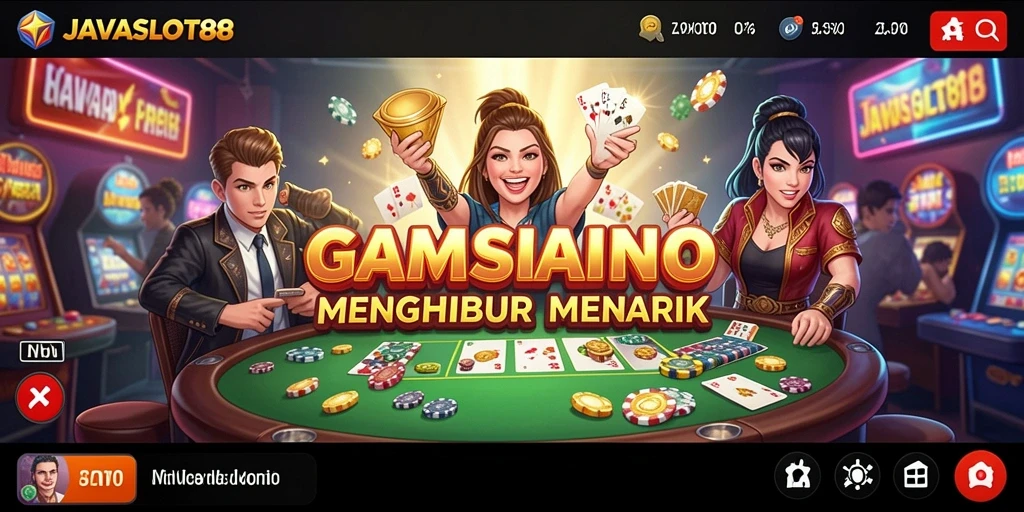 Tampilan gameplay menarik dari JAVASLOT88 dengan slot yang beragam.