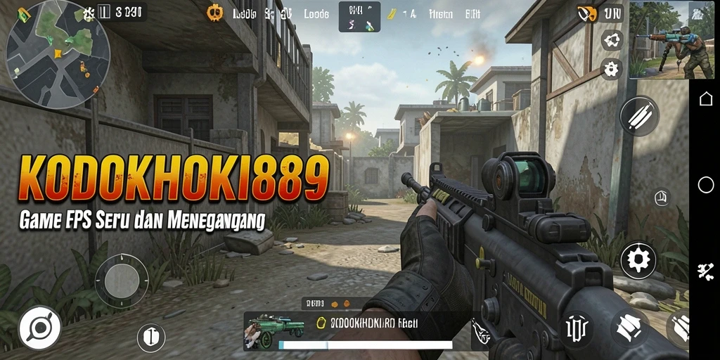 Gameplay intens dengan aksi tembak-menembak di KODOKHOKI889.