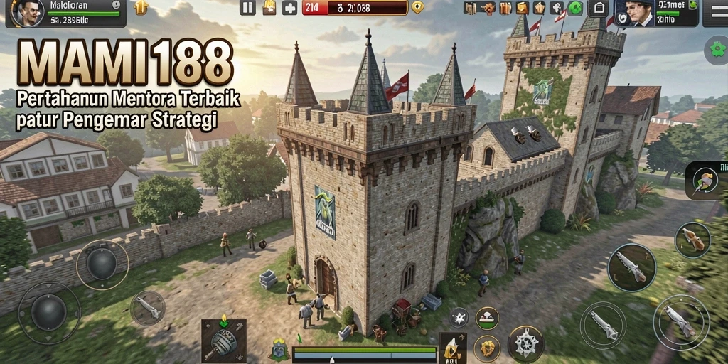 Tangkapan layar gameplay MAMI188 yang menunjukkan strategi Tower Defense yang menarik.