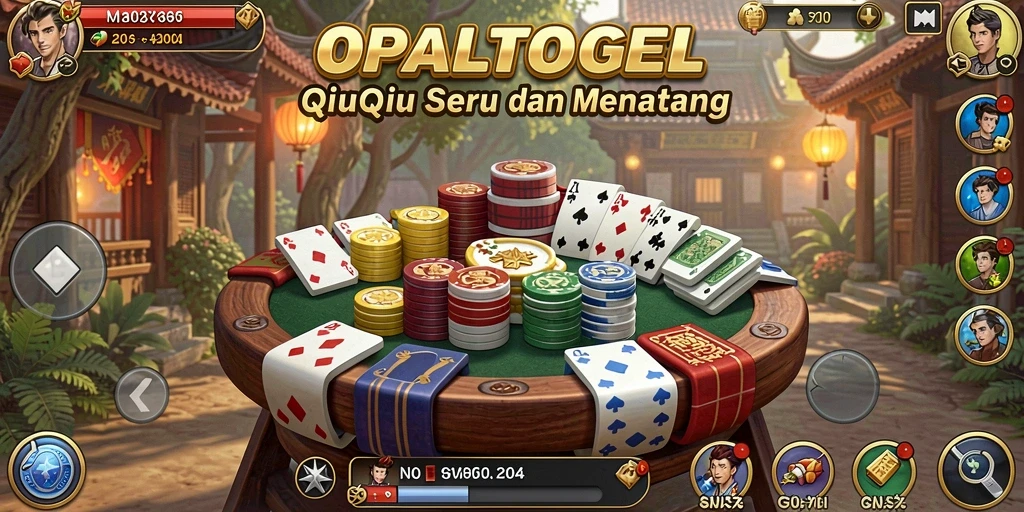 Tampilan gameplay QiuQiu yang seru dan menarik di OPALTOGEL.