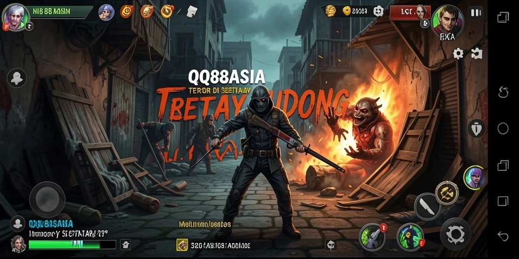 Screenshot menampilkan gameplay mencekam dengan suasana gelap dan menakutkan.