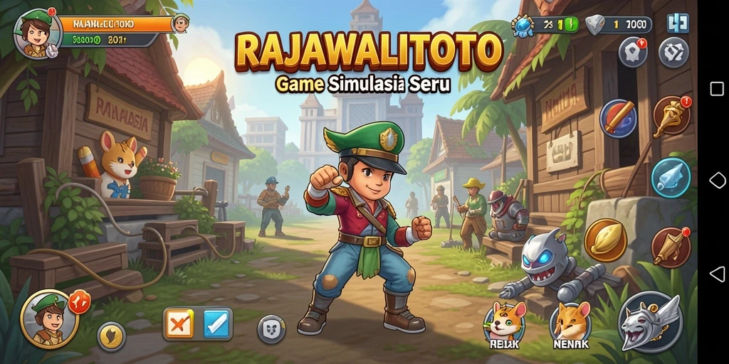 Screenshot gameplay RAJAWALITOTO yang menunjukkan keseruan permainan simulasi.
