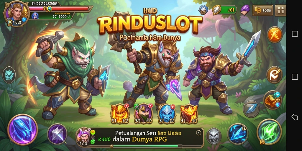 Gameplay menegangkan dalam RINDUSLOT saat menjelajahi dunia.