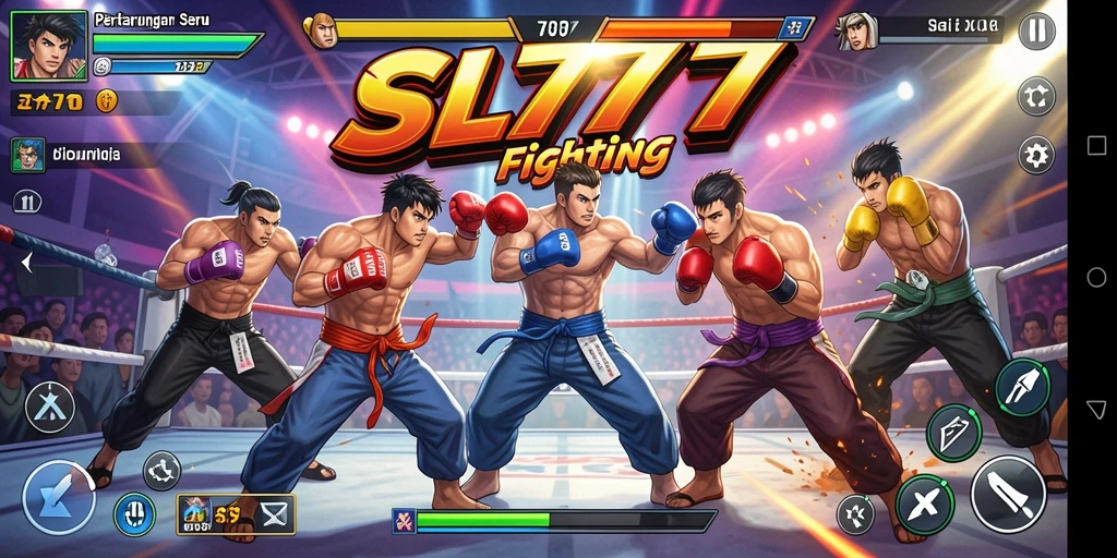 Screenshot gameplay SL777 dengan pertarungan yang menegangkan.