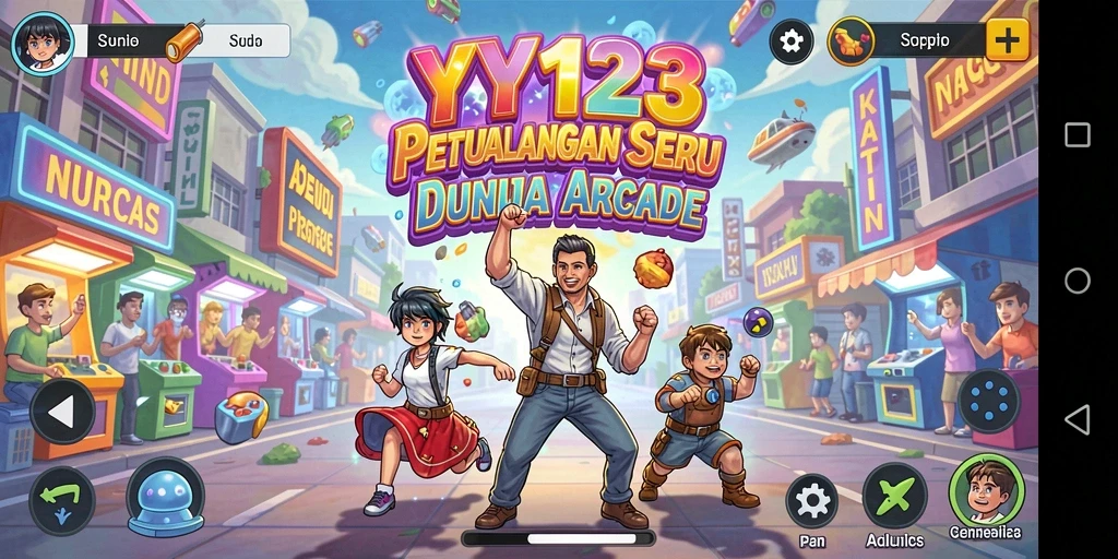Tampilan seru dari gameplay YY123 yang penuh tantangan.